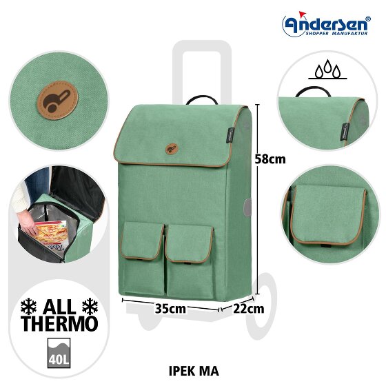 Andersen Shopper Royal Shopper Ipek Ma Carro de la compra 58 cm