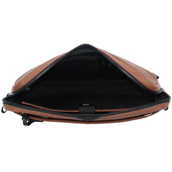 Burkely Bolsa para portátil Bold Bobby de cuero con compartimento para portátil de 39 cm