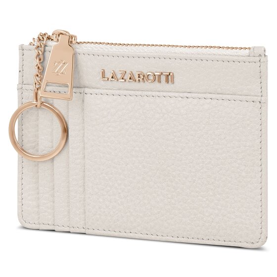 Lazarotti Estuche para llaves de piel Bolonia 11,5 cm con compartimento para etiqueta de aire