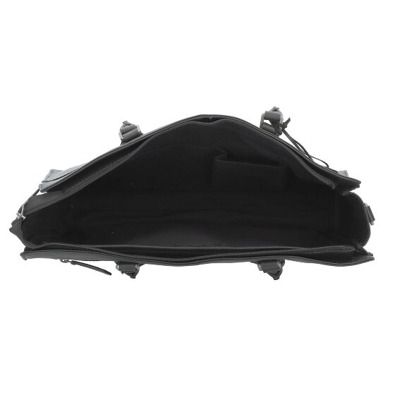 Greenburry Pure Black Bolsa de hombro Piel 40 cm Compartimento para el portátil