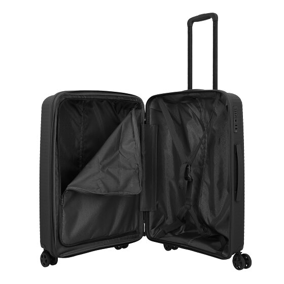 Travelite Air Stripe 4 ruedas Juego de maletas 3 piezas con pliegue de expansión