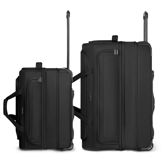 Redolz Duffle Essentials Juego de bolsas de viaje de 2 ruedas M+L con pliegue extensible