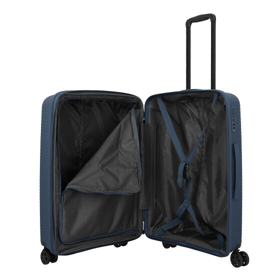 Travelite Air Stripe 4 ruedas Juego de maletas 3 piezas con pliegue de expansión