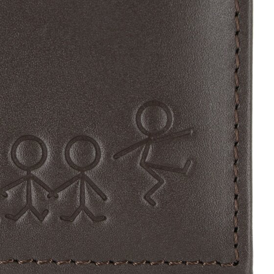 oxmox Leather Cartera Bloqueo RFID Piel natural 11 cm