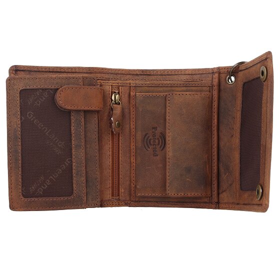 Greenland Nature Billetera Montenegro de cuero RFID 12,5 cm