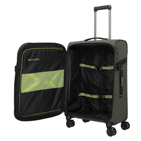 Travelite Briize 4 ruedas Juego de maletas 3 piezas con pliegue de expansión