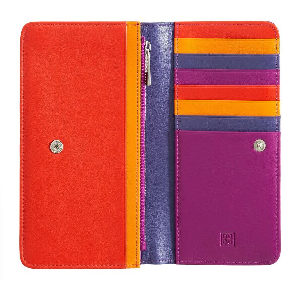 DuDu Billetera de cuero RFID 17,5 cm