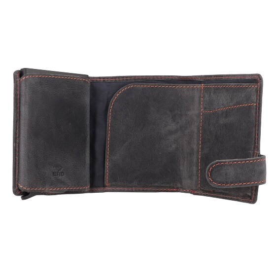 Greenburry Cartera original vintage de cuero RFID de 8,5 cm