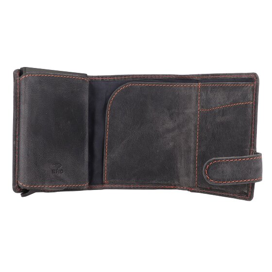 Greenburry Cartera original vintage de cuero RFID de 8,5 cm