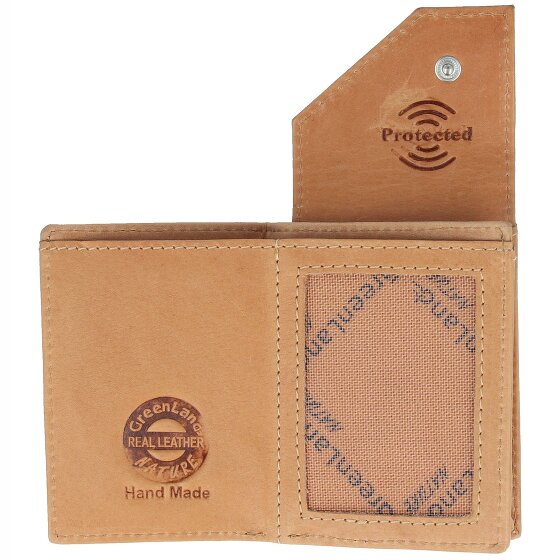 Greenland Nature Billetera de cuero RFID 7 cm