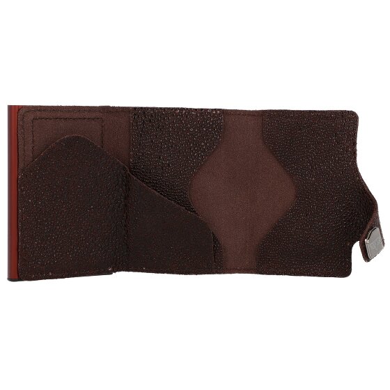Tru Virtu Funda para tarjetas de crédito Click & Slide Cartera de piel RFID 6,5 cm