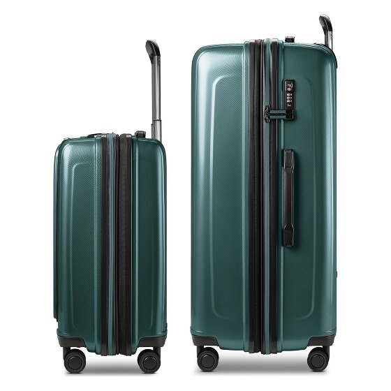 Redolz Juego de maletas Essentials 14 de 4 ruedas Compartimento para portátil de 2 piezas con pliegue extensible