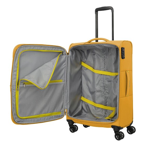Travelite Umbria 4 ruedas Juego de maletas 3 piezas con pliegue de expansión