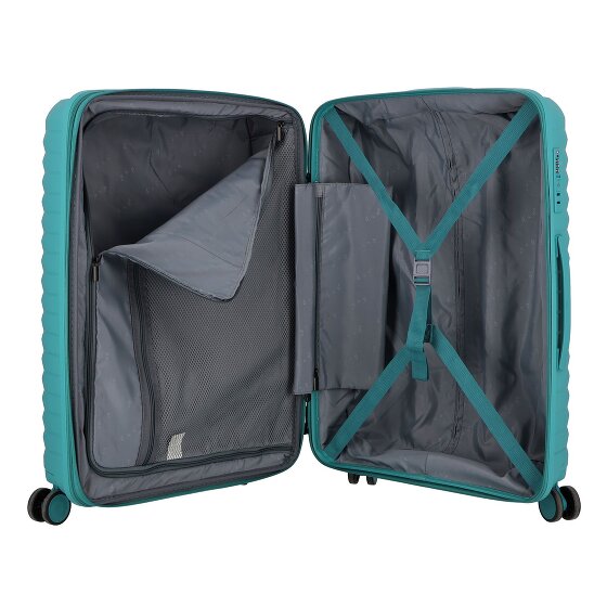 d&n Travel Line 4500 4 ruedas Juego de maletas 3 piezas con pliegue de expansión