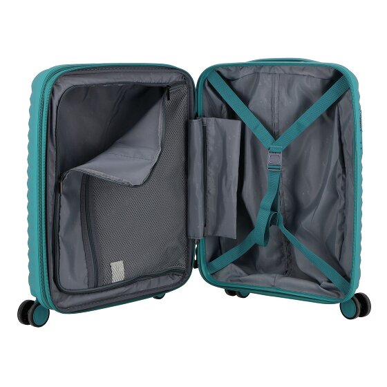 d&n Travel Line 4500 4 ruedas Carro de la cabina S 55 cm con pliegue de expansión