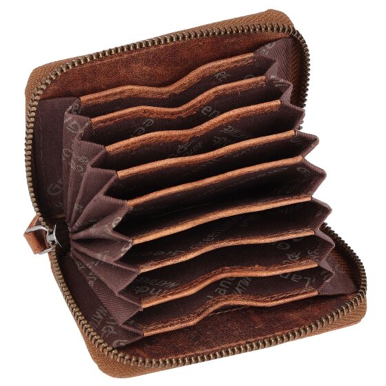 Greenland Nature Estuche para tarjetas de crédito Montana de cuero RFID 10,5 cm