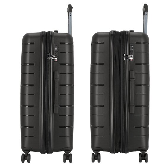 Polestream Strz by Asteroid 4 ruedas Carrito L 74 cm con pliegue de expansión