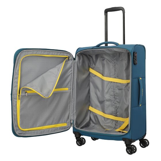 Travelite Umbria 4 ruedas Juego de maletas 3 piezas con pliegue de expansión