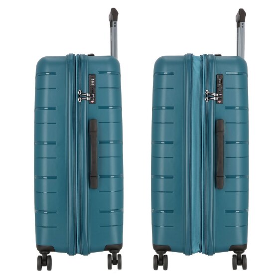 Polestream Strz by Asteroid 4 ruedas Carrito L 74 cm con pliegue de expansión