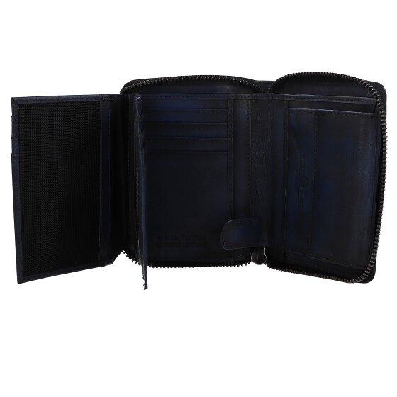 Greenburry Destressed Cartera Protección RFID Piel 13 cm