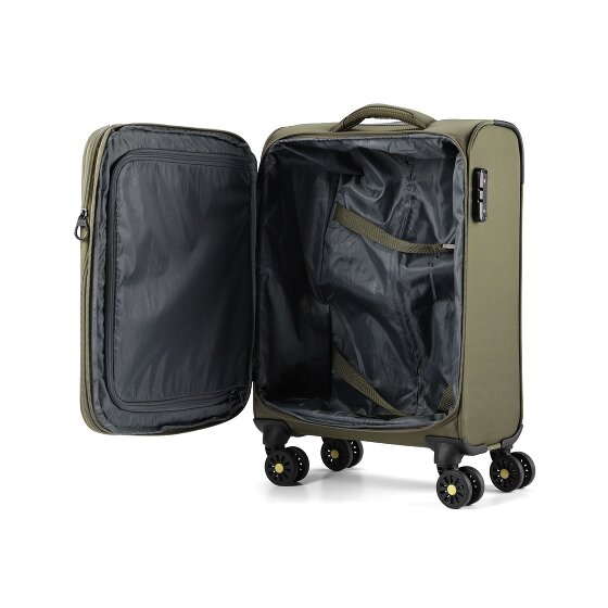 d&n Travel Line 9704 4 ruedas Carro de la cabina S 55 cm con pliegue de expansión