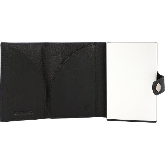 Samsonite Estuche para tarjetas de crédito Alu Fit de cuero RFID 6,5 cm