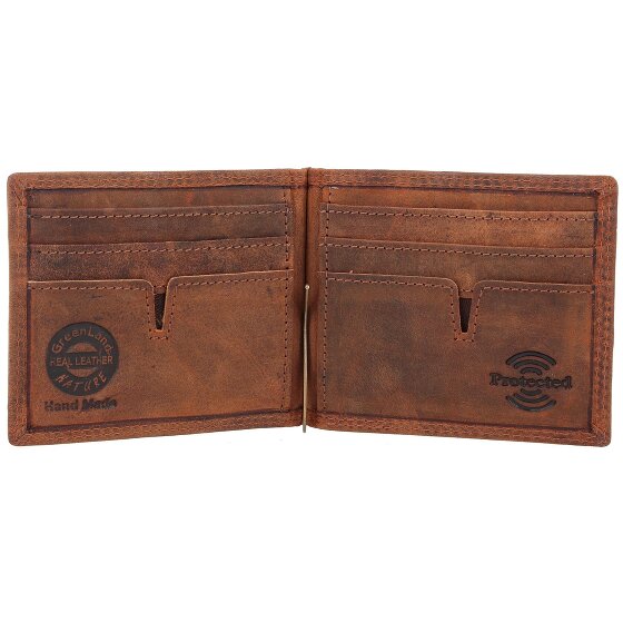 Greenland Nature Billetera Montenegro de cuero RFID 12 cm