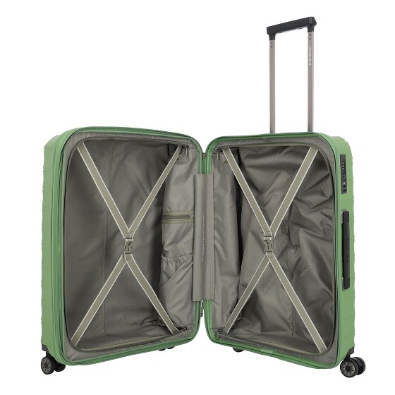 Travelite Mooby 4 ruedas Juego de maletas 3 piezas con pliegue de expansión