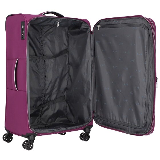 d&n Travel Line 9204 4 ruedas Carrito L 76 cm con pliegue de expansión