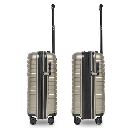 Pactastic Collection 04 THE CABIN + 4 ruedas Trolley de cabina S 55 cm Con fuelle expandible