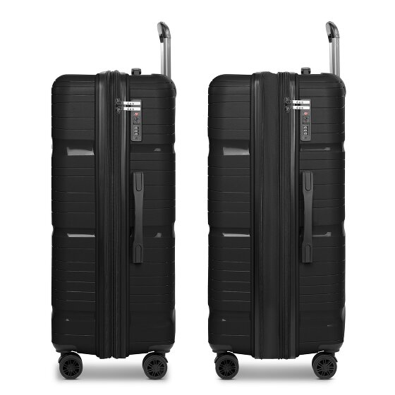 d&n Travel Line 4300-Plus 4 ruedas Carrito L 76 cm con pliegue de expansión