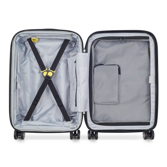 Delsey Paris Trolley de cabina Shadow 5.0 de 4 ruedas Compartimento para portátil de 55 cm con pliegue de expansión