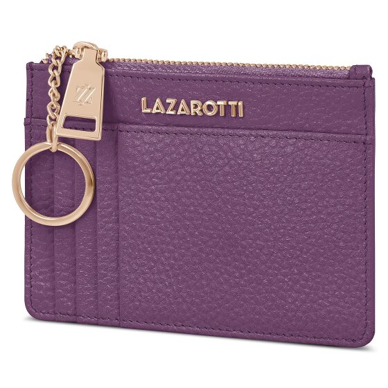 Lazarotti Estuche para llaves de piel Bolonia 11,5 cm con compartimento para etiqueta de aire