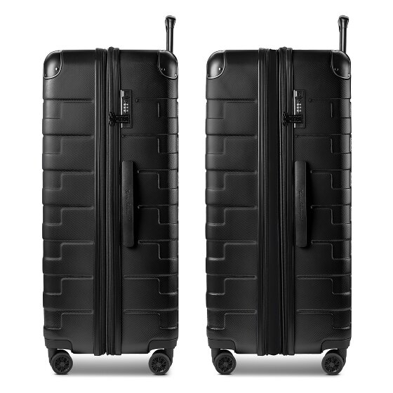 Tonino Lamborghini Trolley Milano de 4 ruedas XL 83 cm tamaño especial con pliegue extensible