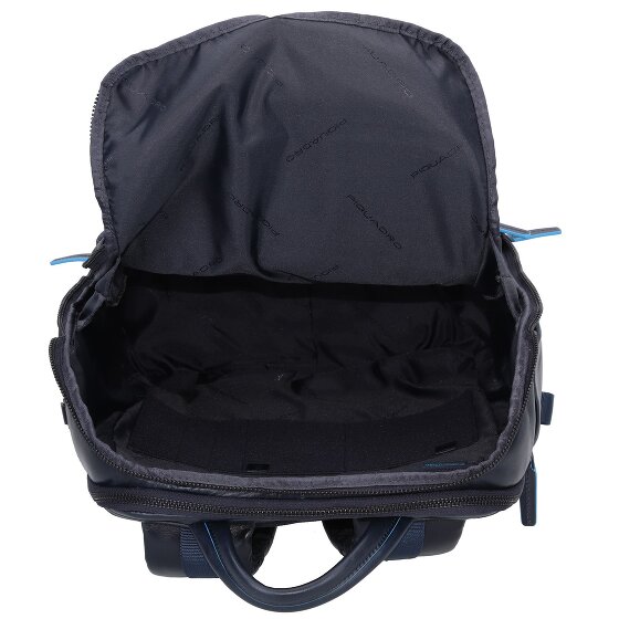 Piquadro Azul Cuadrado Revamp Mochila RFID Piel 42 cm Compartimento Portátil