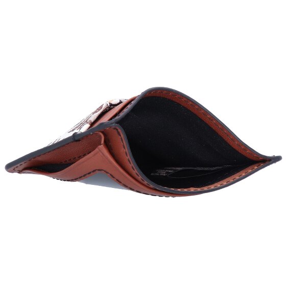 Fossil Estuche para tarjetas de crédito Bronson de cuero de 10 cm