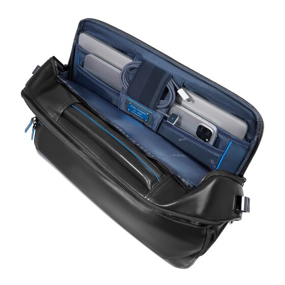 Piquadro Blue Square Maletín Piel natural 39 cm Compartimento para laptop