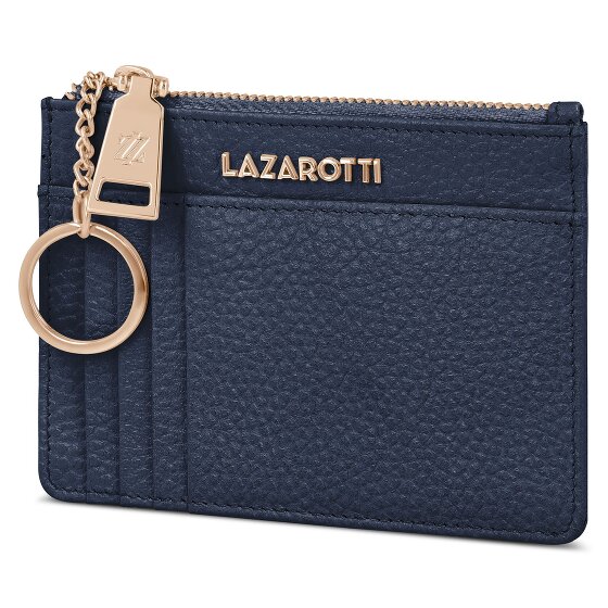Lazarotti Estuche para llaves de piel Bolonia 11,5 cm con compartimento para etiqueta de aire