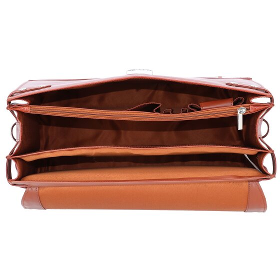 Alassio Mocca maletín de cuero 38 cm compartimento para portátil