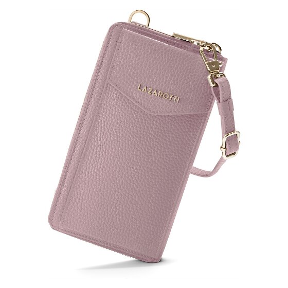 Lazarotti Bologna Cartera de piel con cremallera Funda para teléfono móvil Piel 19 cm