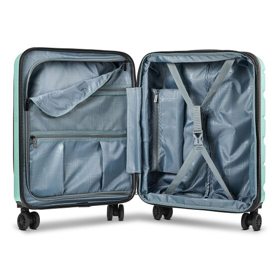 Franky Munich 4.0 4 ruedas Maletas de cabina 55 cm Compartimento para el portátil Con asa expansible