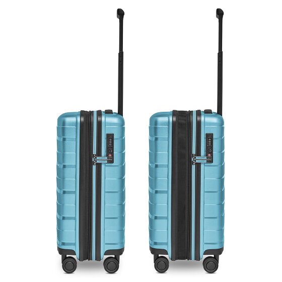 Bergpfeil Trolley de cabina de viaje de 4 ruedas S 55 cm con pliegue de expansión