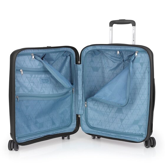 Gabol Queens 4 ruedas Juego de maletas 4 piezas con pliegue de expansión