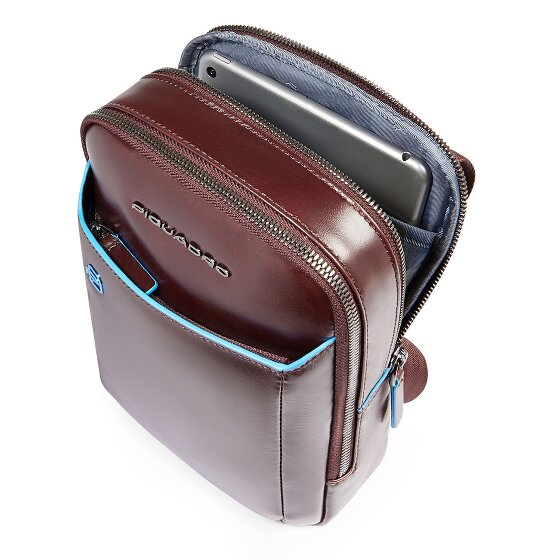 Piquadro Blue Square Bolsa de hombro Mini Bag Piel 17 cm