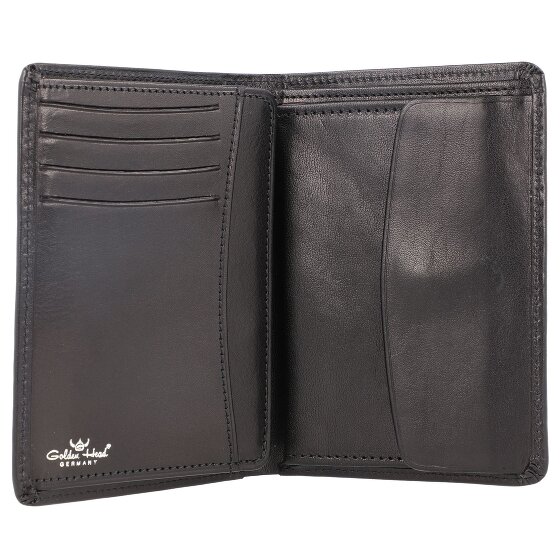 Golden Head Billetera Colorado de cuero RFID 10 cm