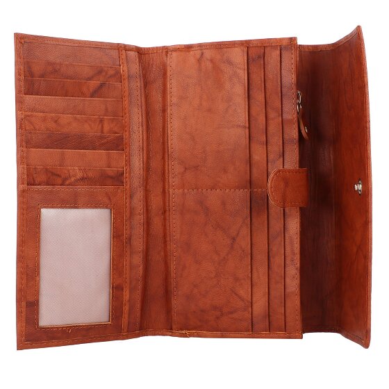 Greenburry Billetera básica de cuero RFID 19 cm