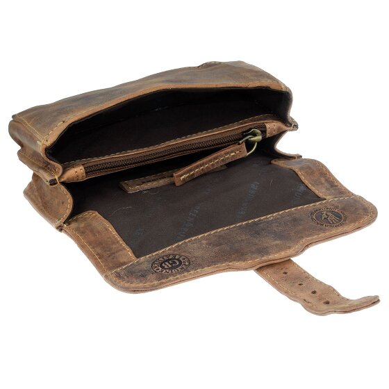 Greenburry Riñonera Militar Vintage Piel 16 cm