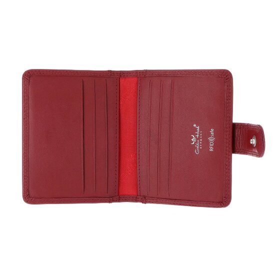 Golden Head Polo Estuche para tarjetas de crédito Bloqueo RFID Piel natural 8 cm