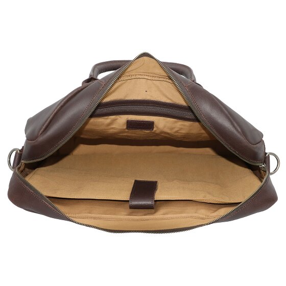 Burkely Maletín Vintage Max Piel 44 cm Compartimento para portátil