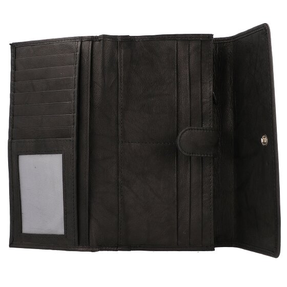 Greenburry Billetera básica de cuero RFID 19 cm